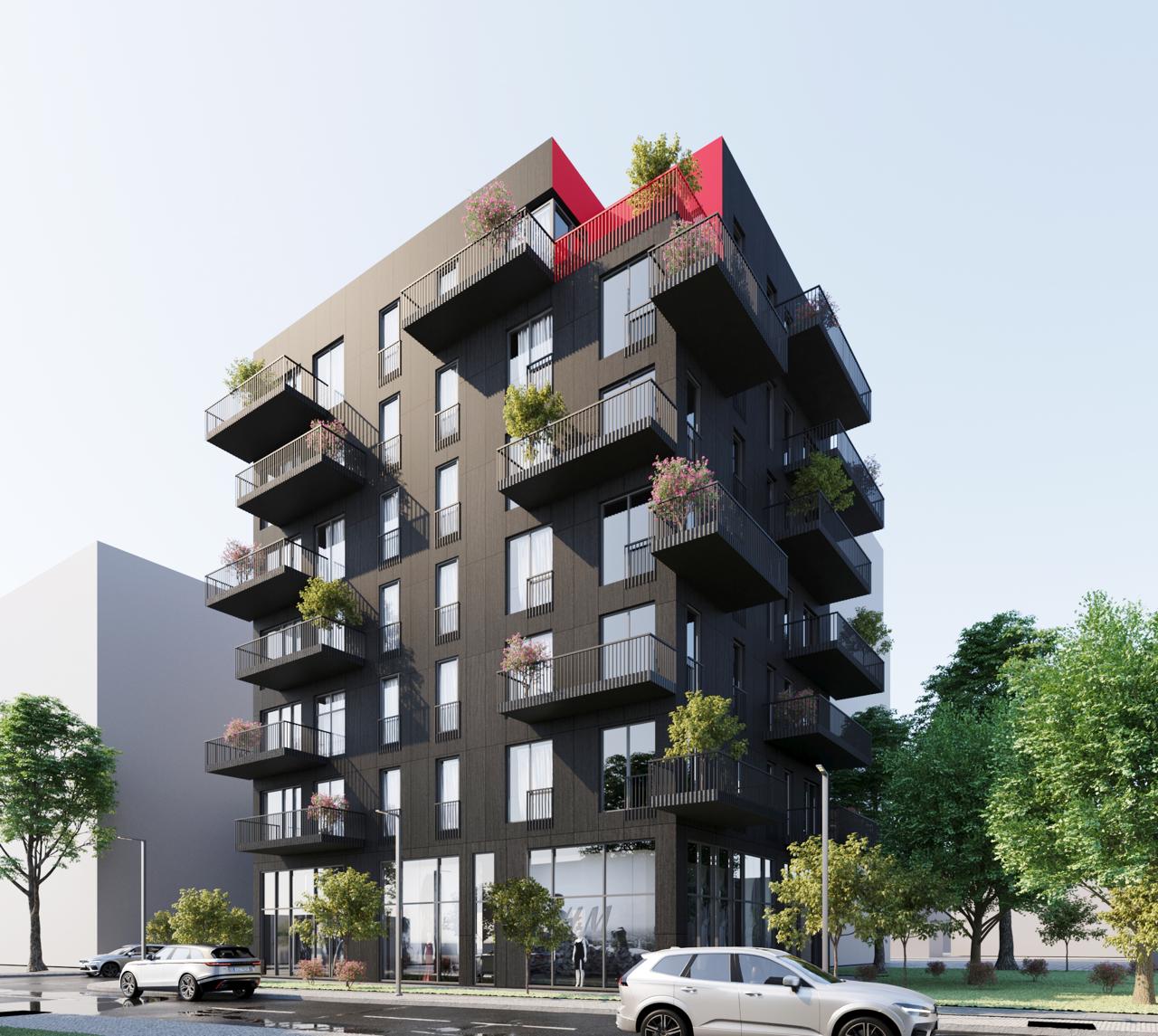 Ndërtesë Banimi dhe Shërbimi 6, 7 kate + 2 kate nëntokë_Rruga Stavri Themeli_Qendra Globe