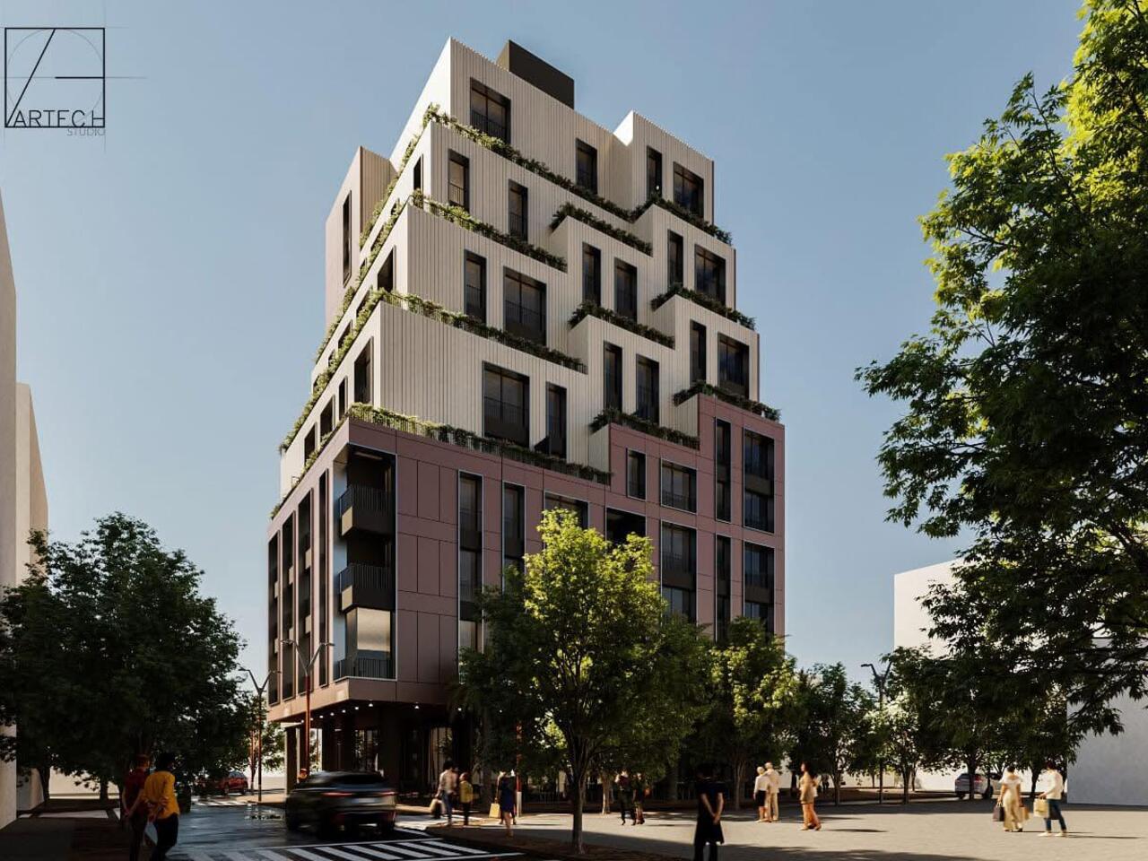 Ndërtesë Banimi dhe Shërbimi 4, 5, 6, 7, 8, 9, 10 dhe 12 kate + 3 kate nëntokë_Rruga Myslym Shyri